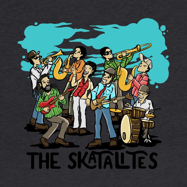 The Skstalites tshirt illustration full  collor by ROCKHOPPER